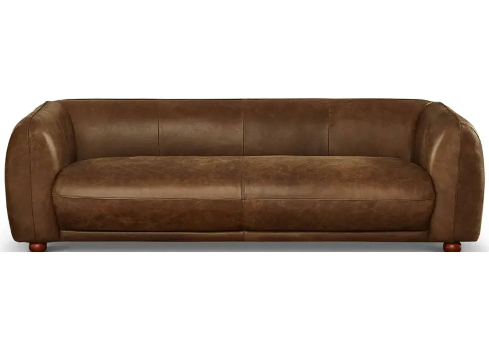 Miller Brown Leather Sofa