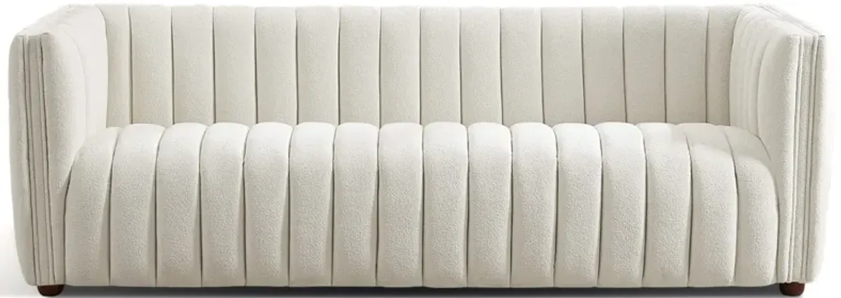 Rosslyn White Boucle Sofa