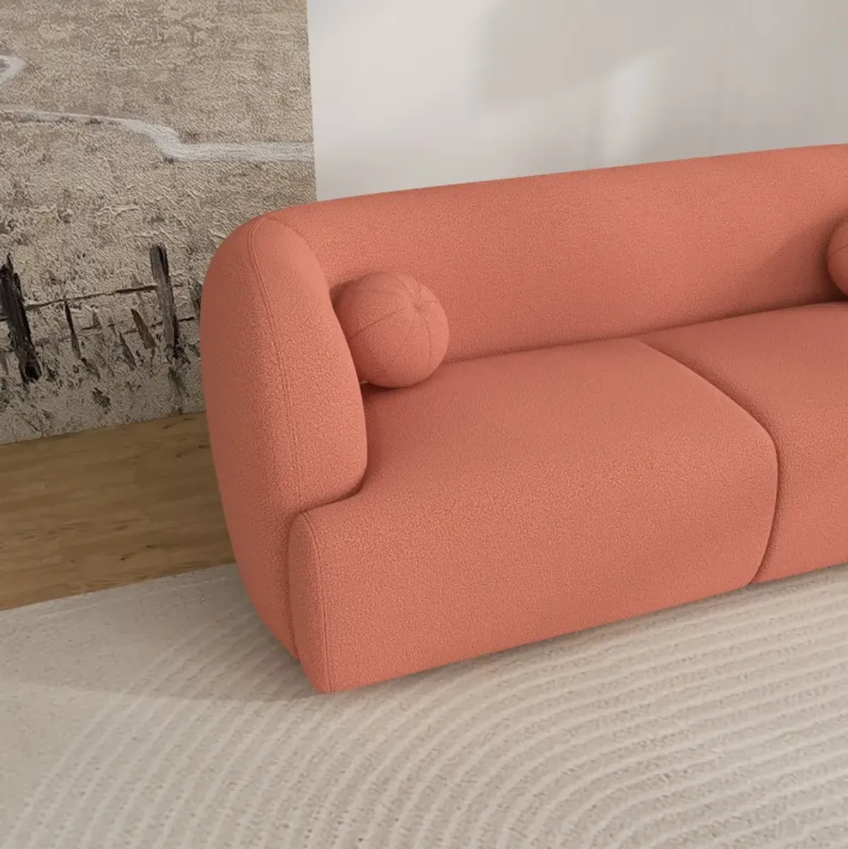 Quinn Sofa - Pink Boucle