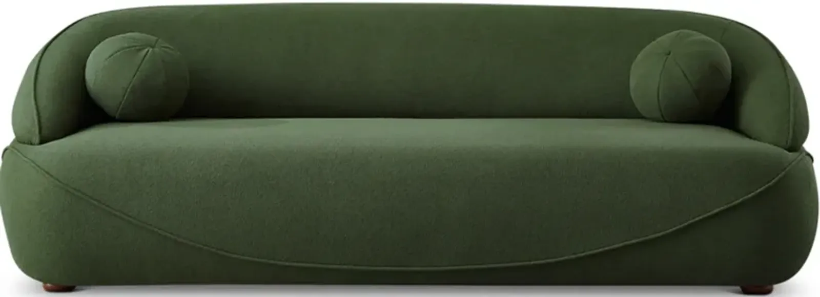 Brody Dark Green Boucle Sofa