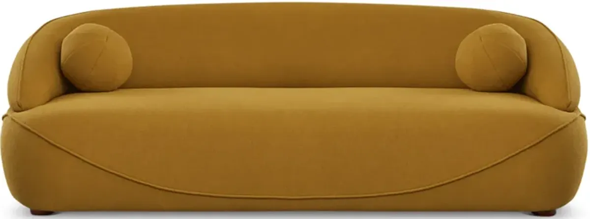 Brody Boucle Sofa Mustard Yellow