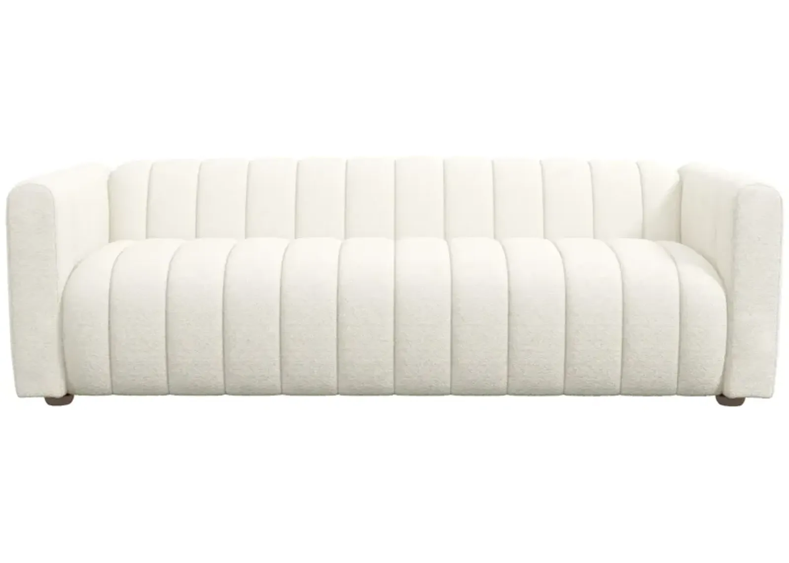 Clara White Boucle Sofa