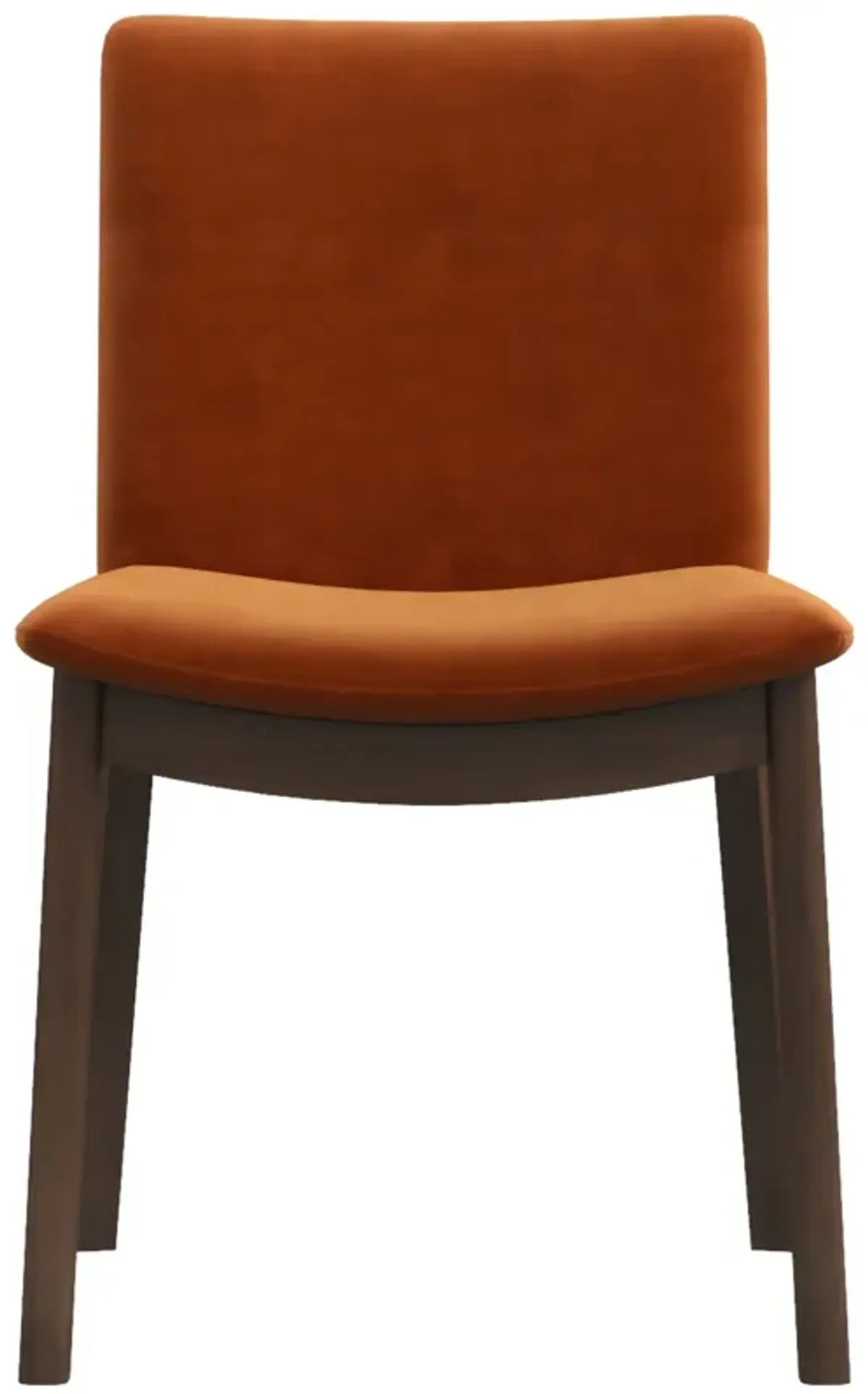 Virginia Dining Chair Burnt Orange Velvet Set of 2