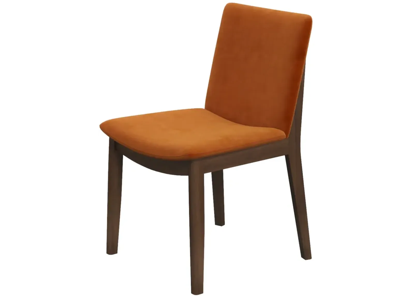 Virginia Dining Chair Burnt Orange Velvet Set of 2