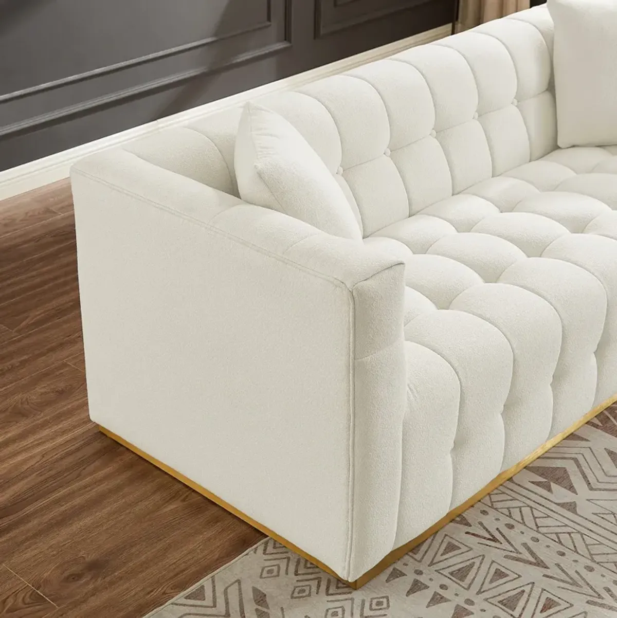 Jedda Sofa Beige Boucle