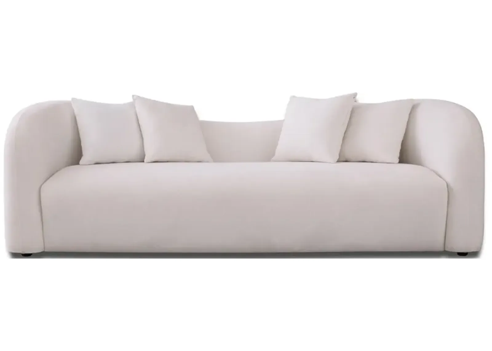 Hana White Boucle Sofa