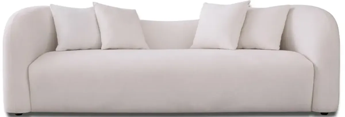 Hana White Boucle Sofa