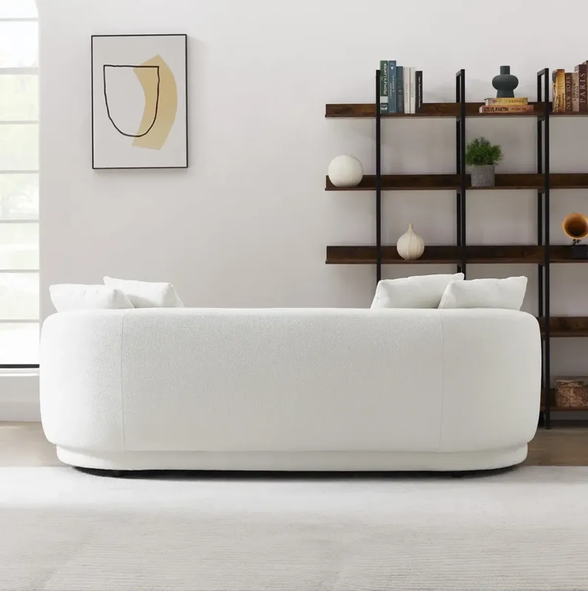 Perth Beige Boucle Sofa