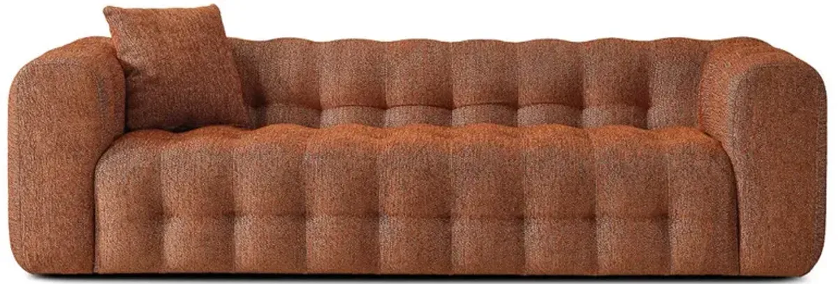 Marceille Modern Boucle Sofa in Burnt Orange