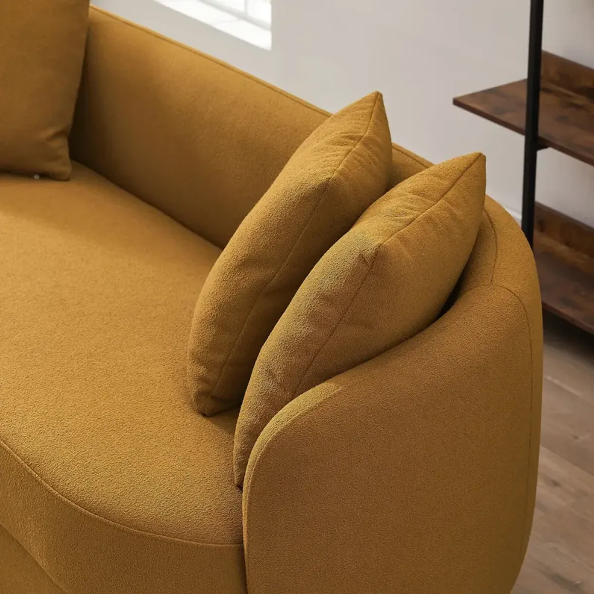 Perth Gold Boucle Sofa