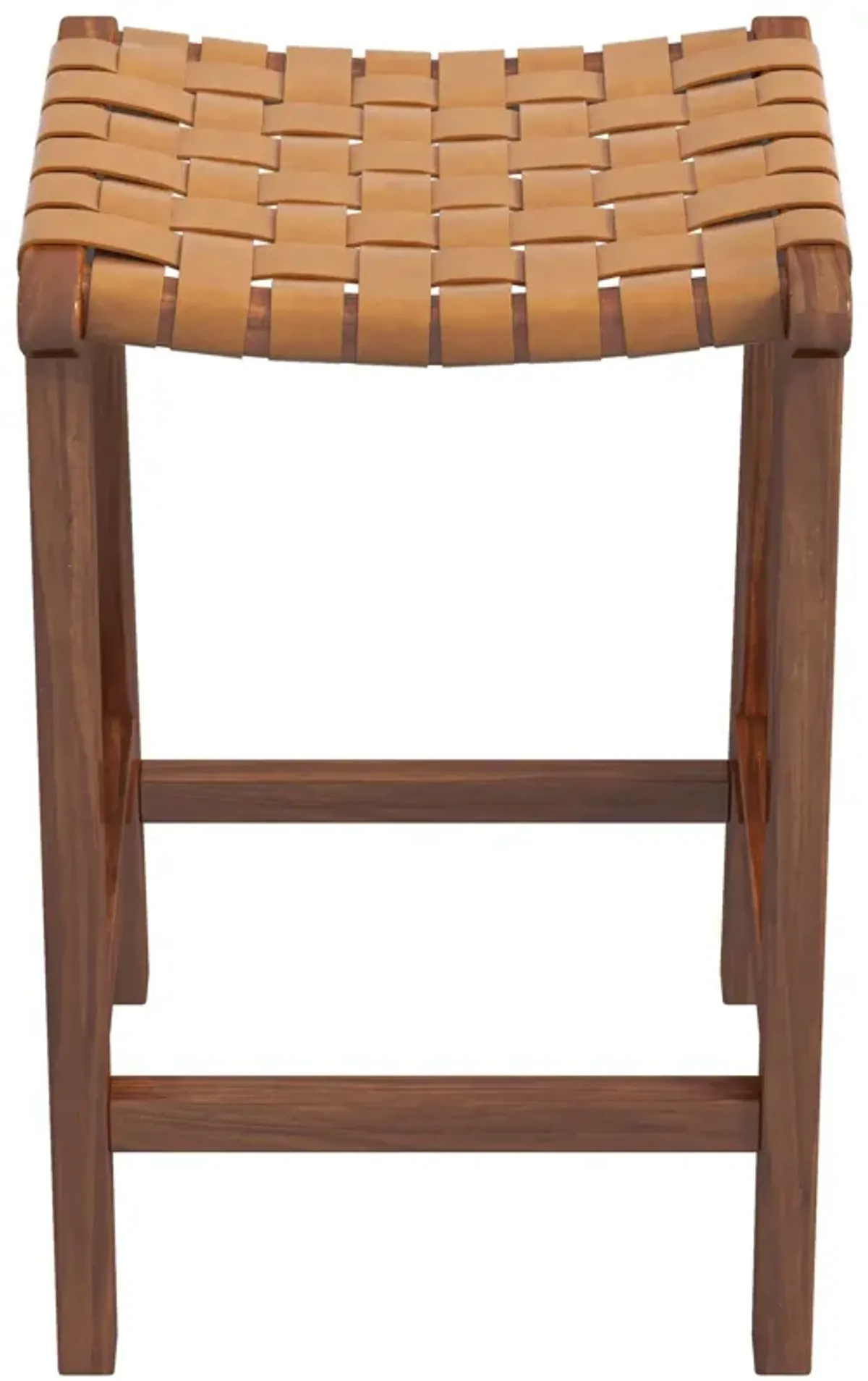 Andaman Tan Leather Bar Stool