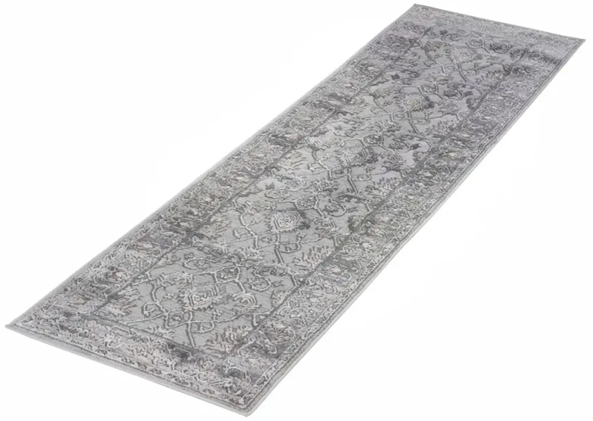 Marfi Ivory-Grey Runner Rug 2'2'' x 8'