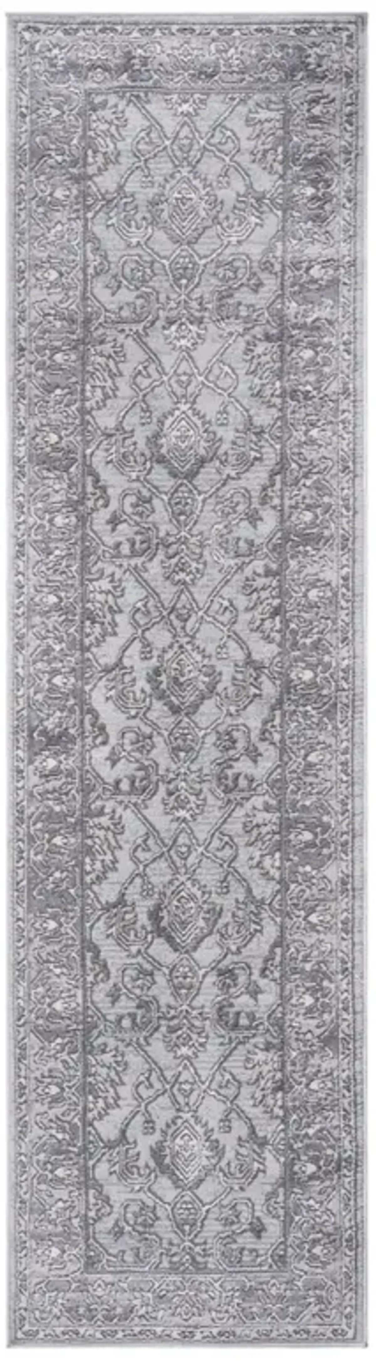 Marfi Ivory-Grey Runner Rug 2'2'' x 8'