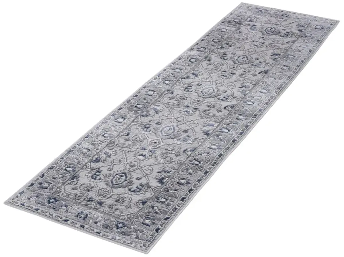 Marfi Grey-Blue Runner Rug 2'2'' x 8'