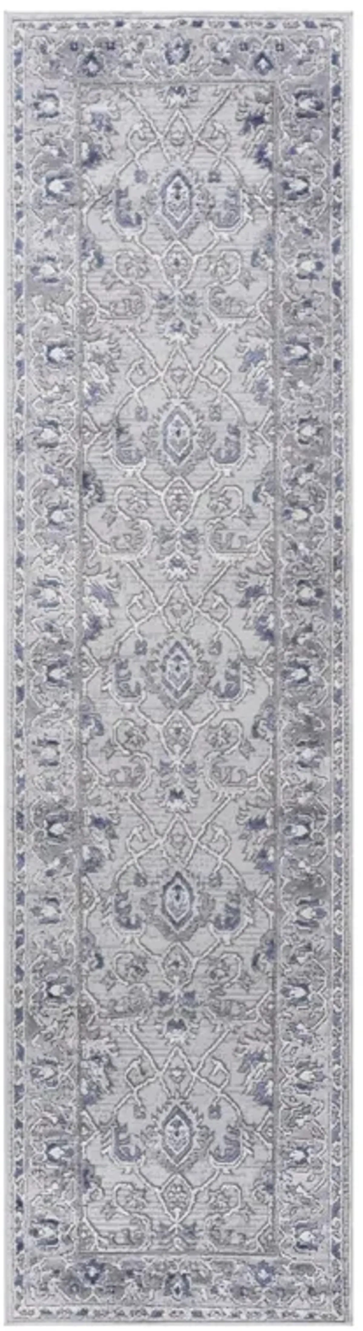 Marfi Grey-Blue Runner Rug 2'2'' x 8'