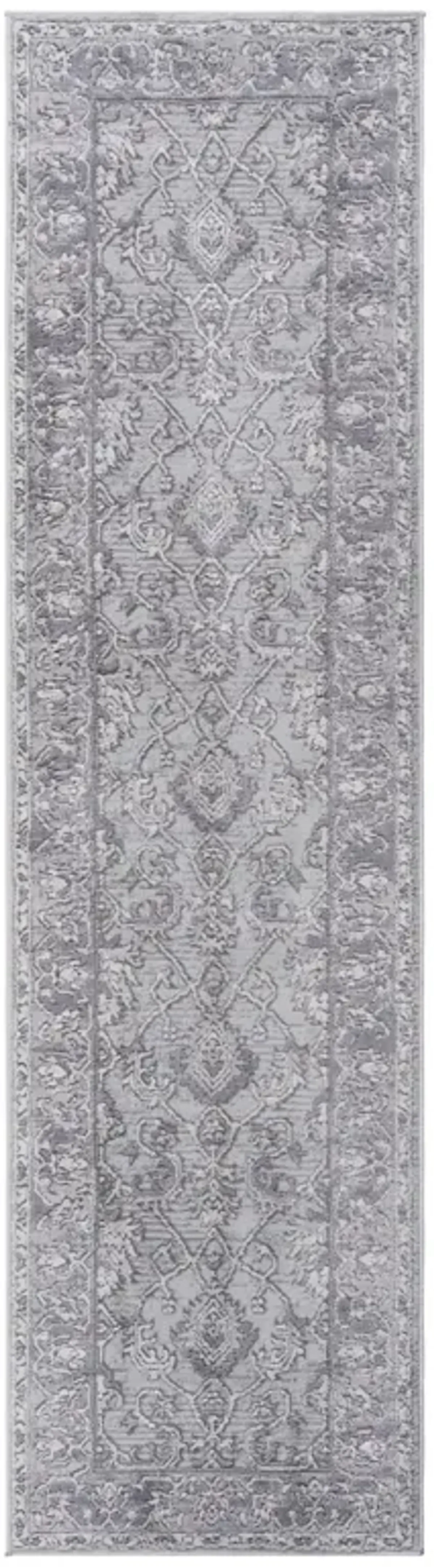 Marfi Grey Runner Carpet Size 2'2'' x 8'