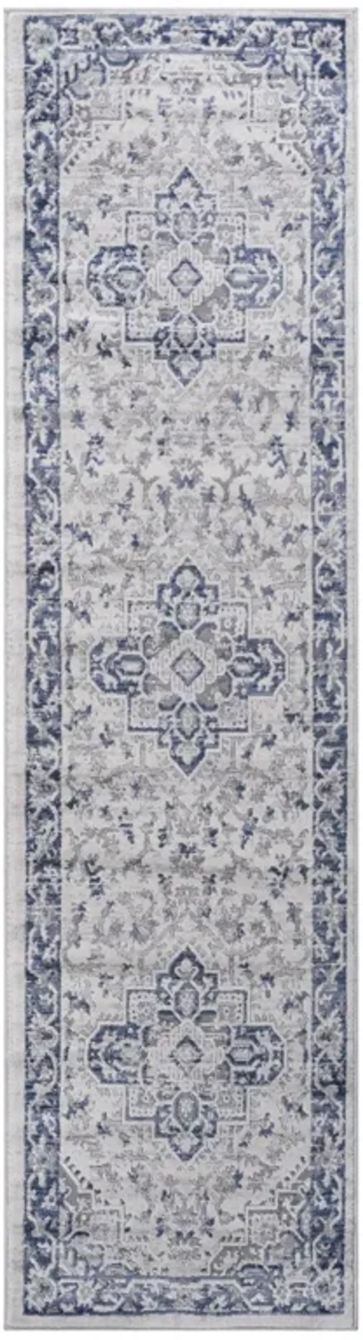 Marfi Blue-Grey Runner Rug 2'2'' x 8'