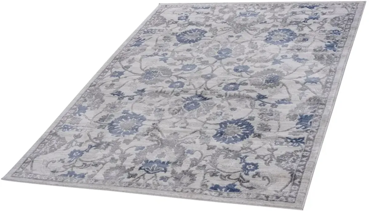 Marfi Blue - Silver Rug Size 5'3'' x 7'6''