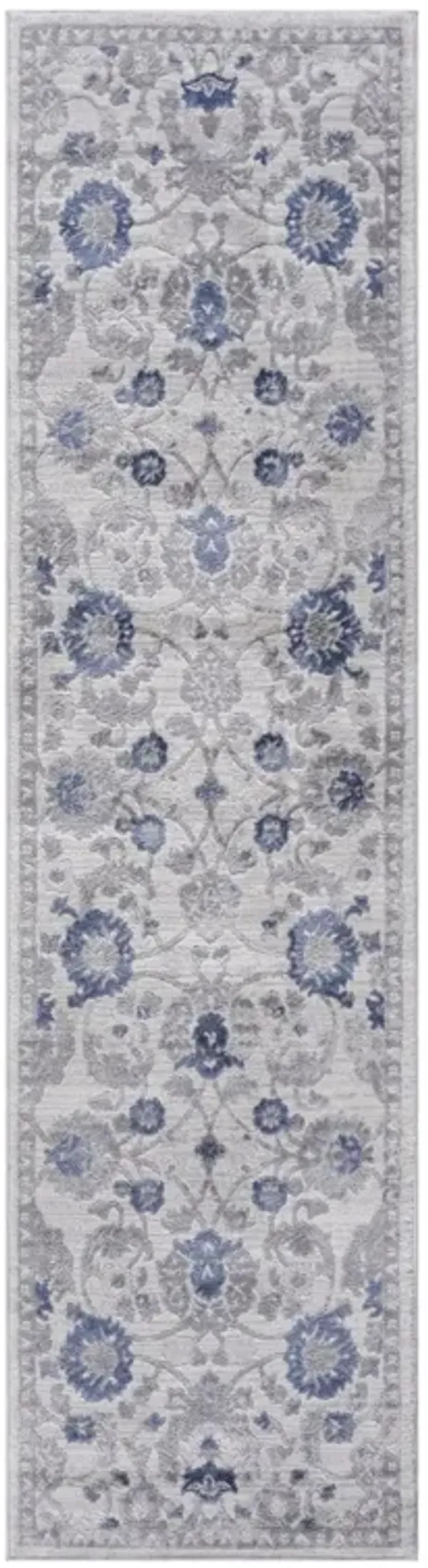 Marfi Blue-Silver Runner Rug 2'2'' x 8'
