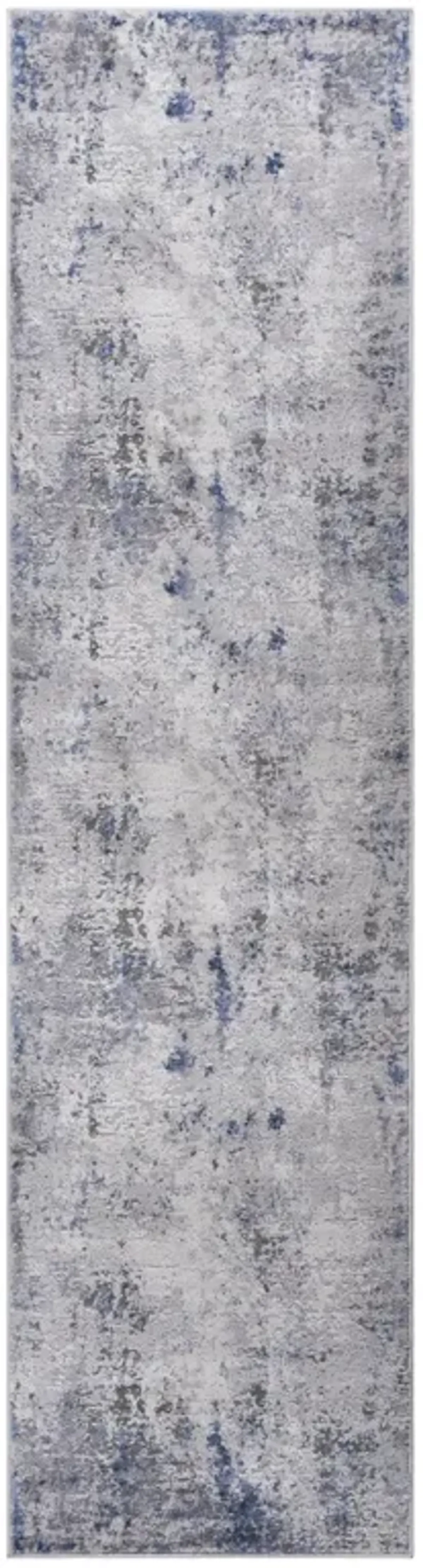 Marfi Silver-Blue Runner Rug Size 2'2'' x 8'