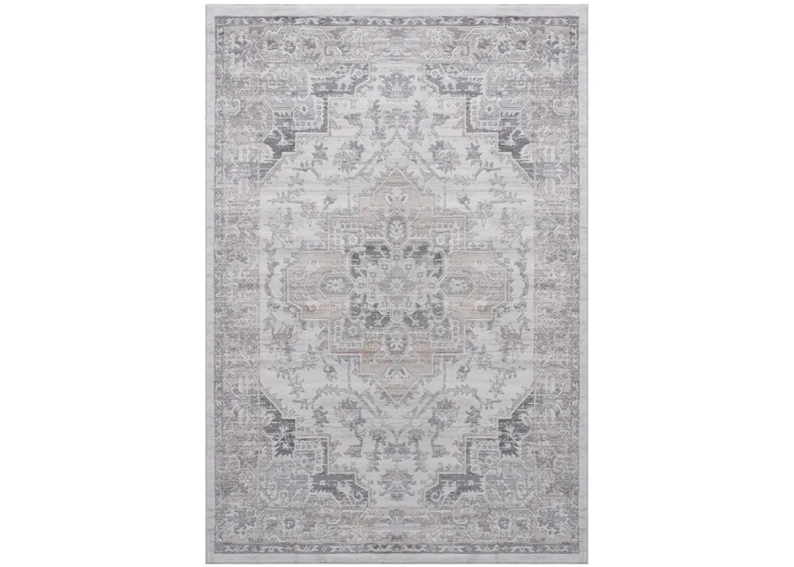 Marfi Ivory-Beige Rug Size 6'7'' x 9'