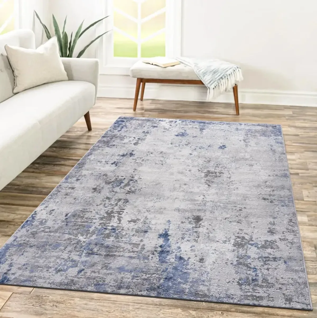 Marfi Silver-Blue Rug Size 7'9'' x 10'