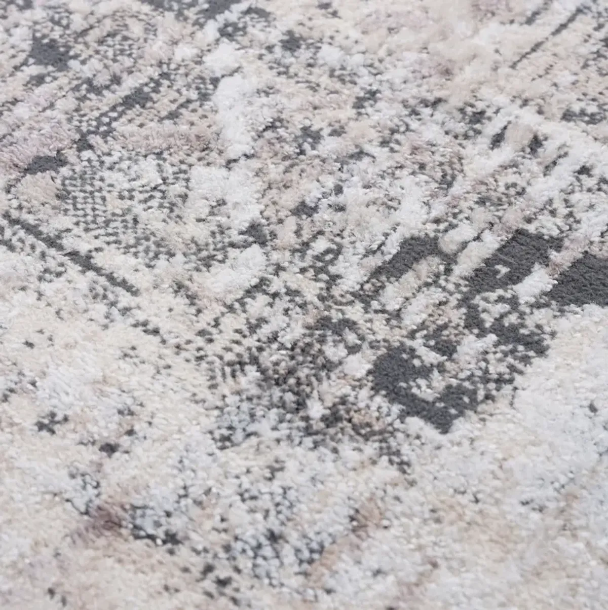 Payas Cream Anthracite Rug Size 7'9'' x 10'