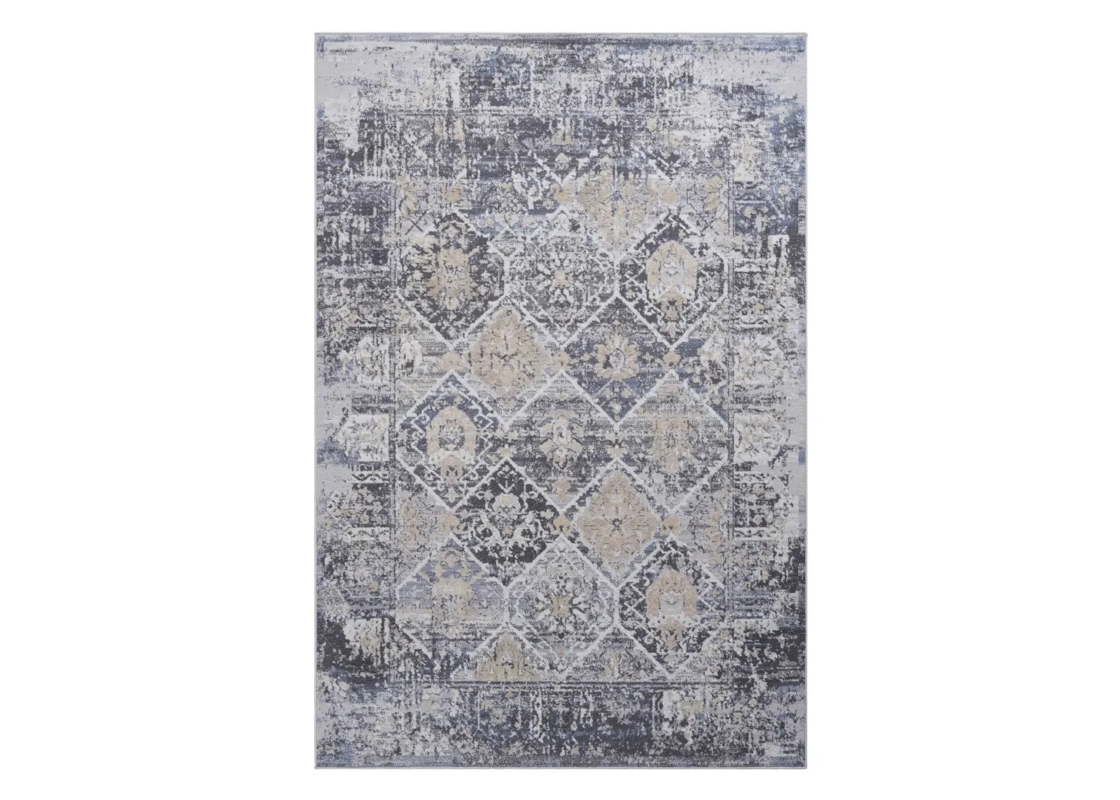 Payas Grey - Blue  Rug Size 6'7'' x 9'