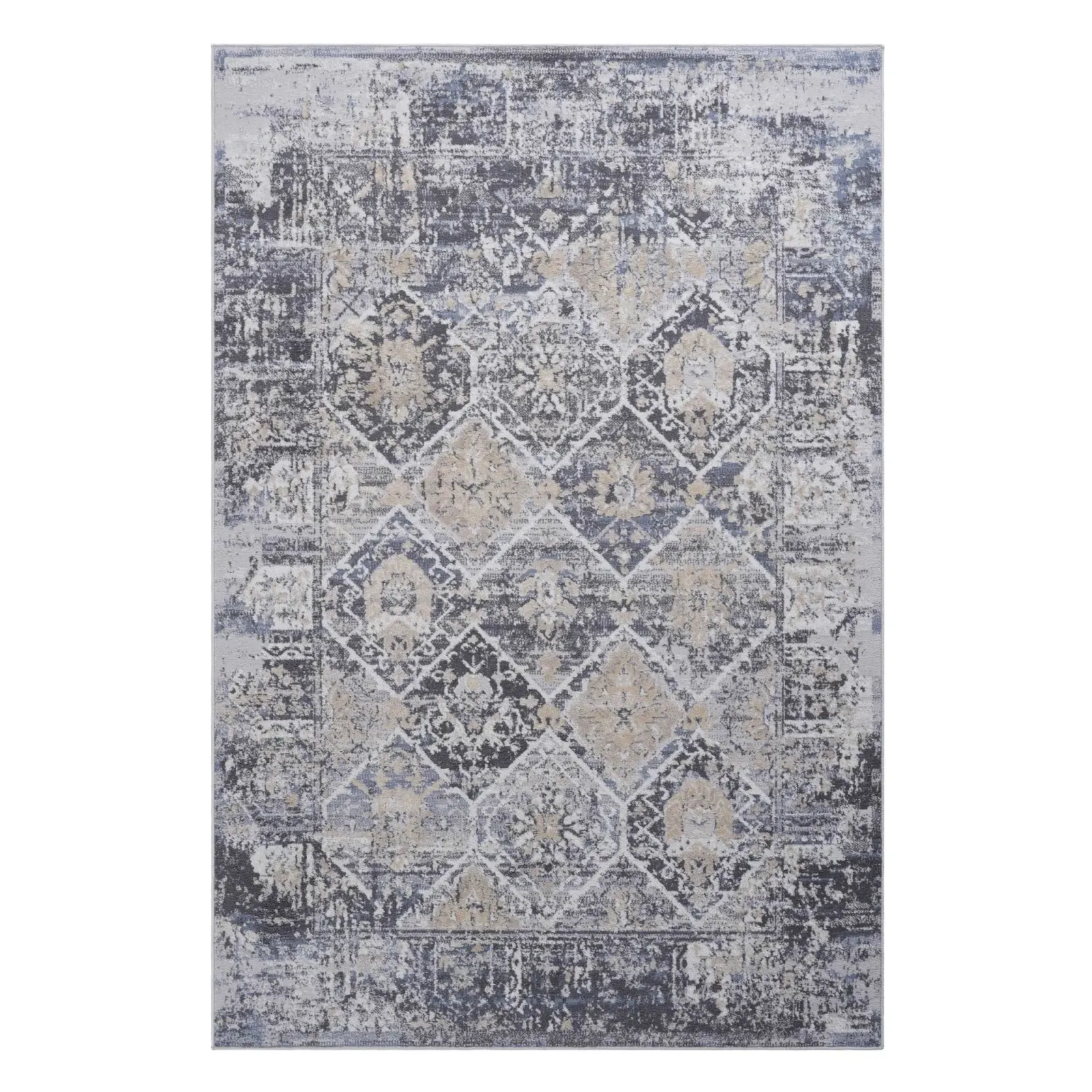 Payas Grey - Blue  Rug Size 6'7'' x 9'