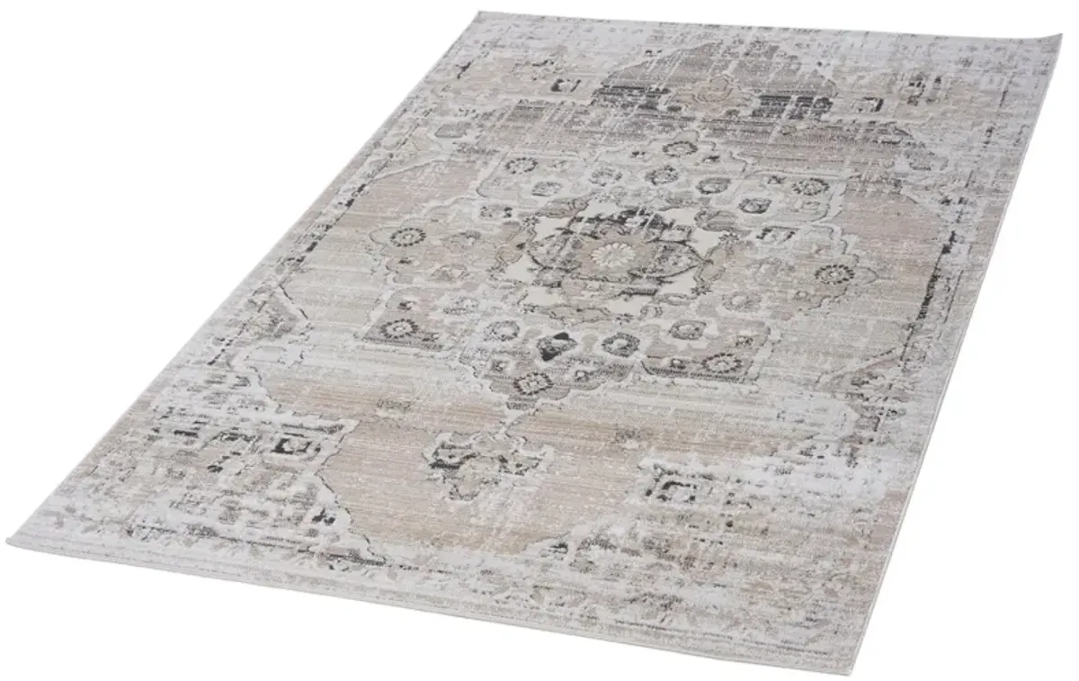 Payas Cream Beige Rug Size 6'7'' x 9'