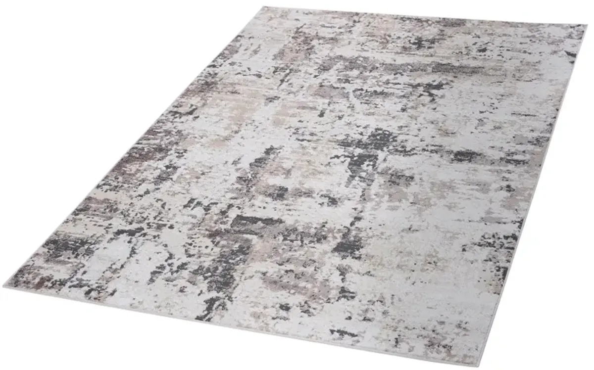 Payas Cream Brown Rug Size 6'7'' x 9'