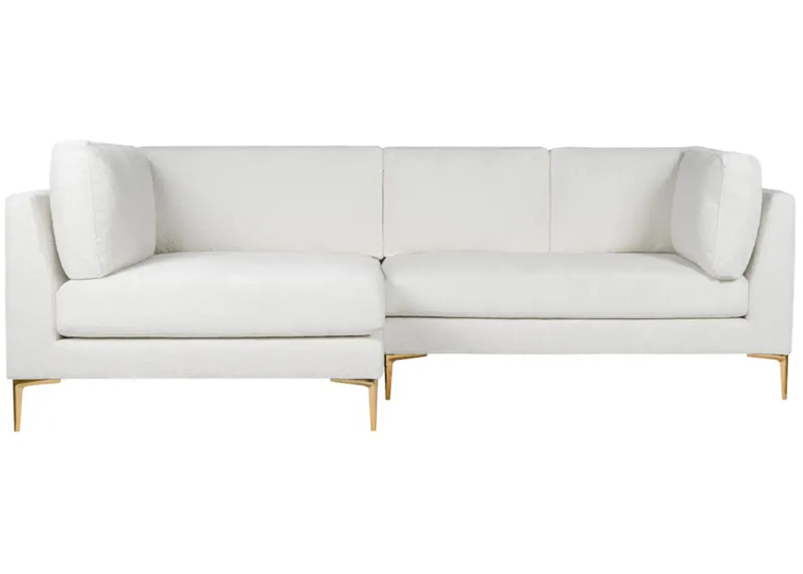 Chamberlain Beige Boucle Sectional Sofa Left Facing Chaise