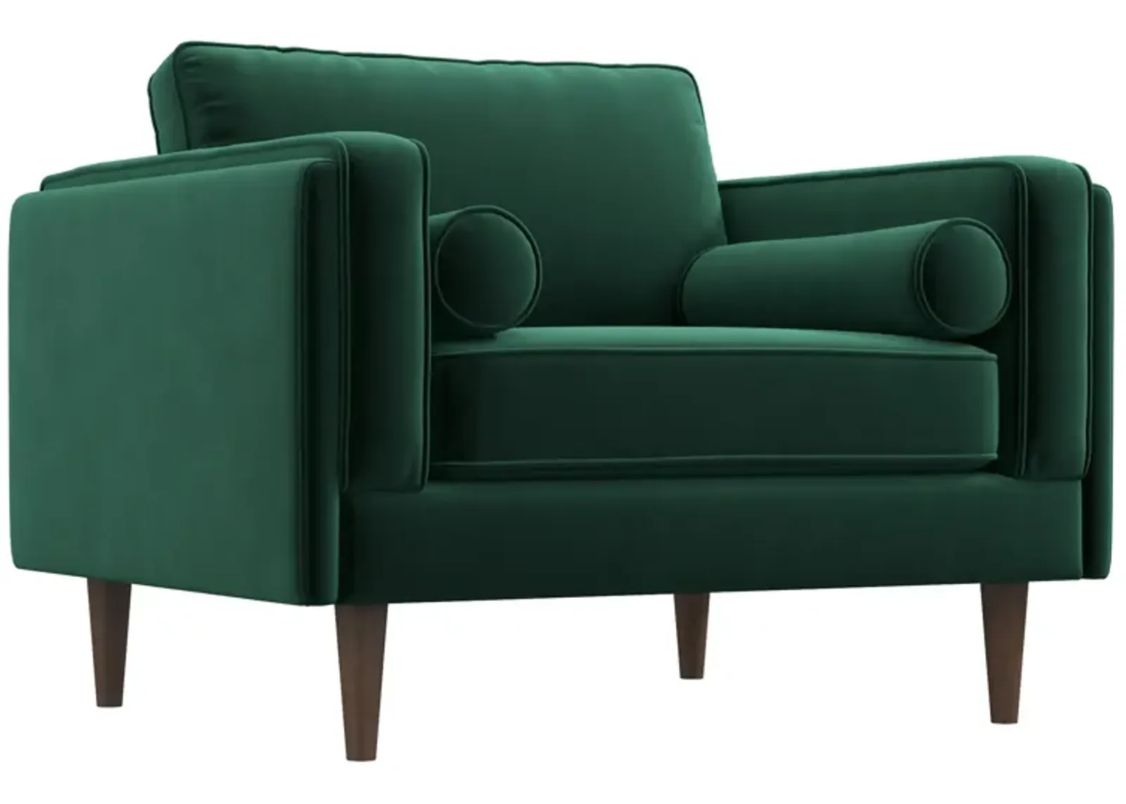 Fordham Green Velvet Lounge Chair