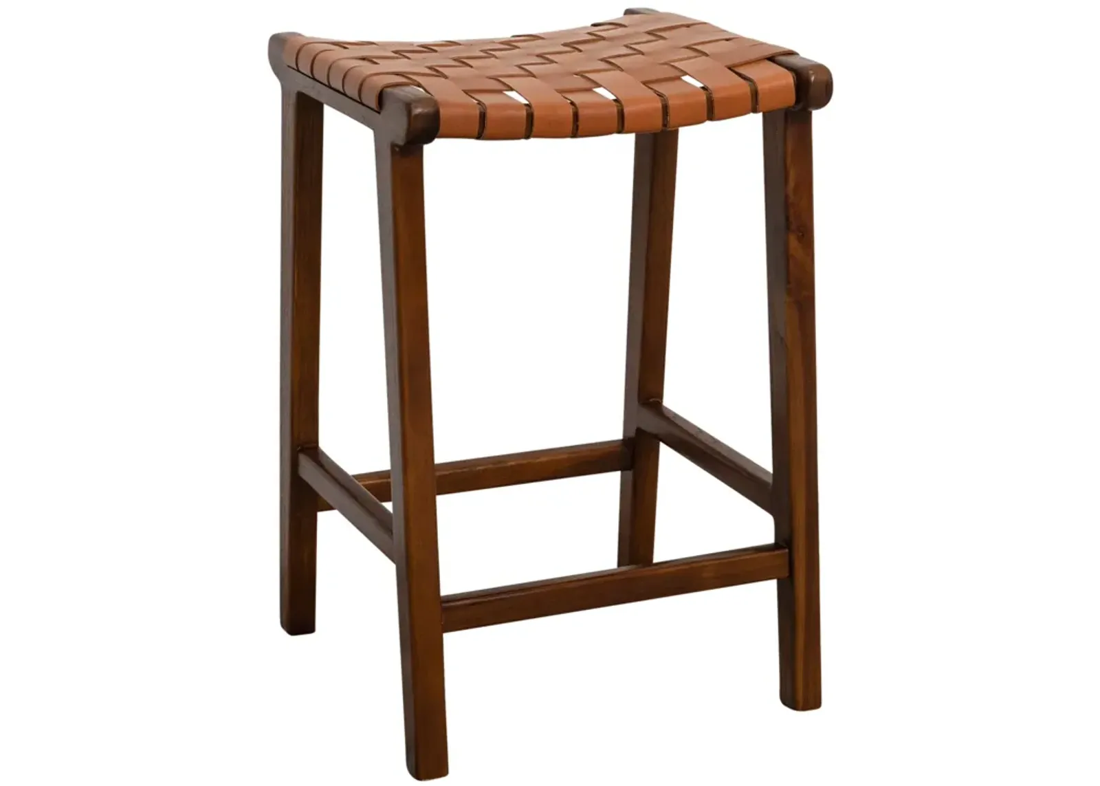 Andaman Tan Leather Counter Stool