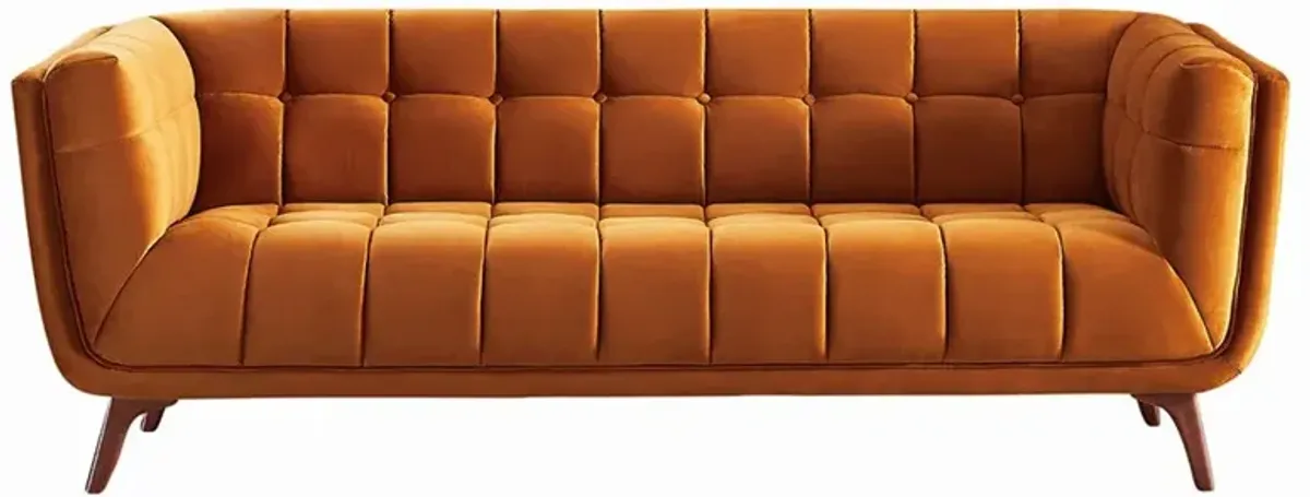 Kano Burnt Orange Velvet Sofa