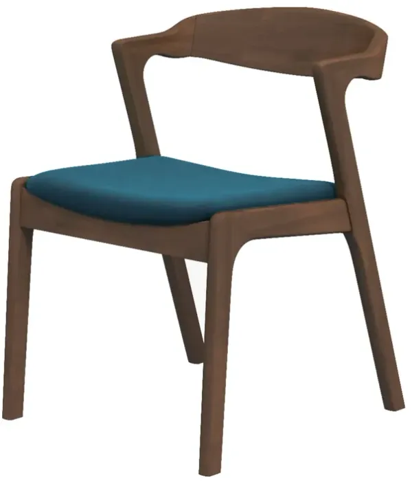 Reggie Blue Velvet Dining Chair Set of 2