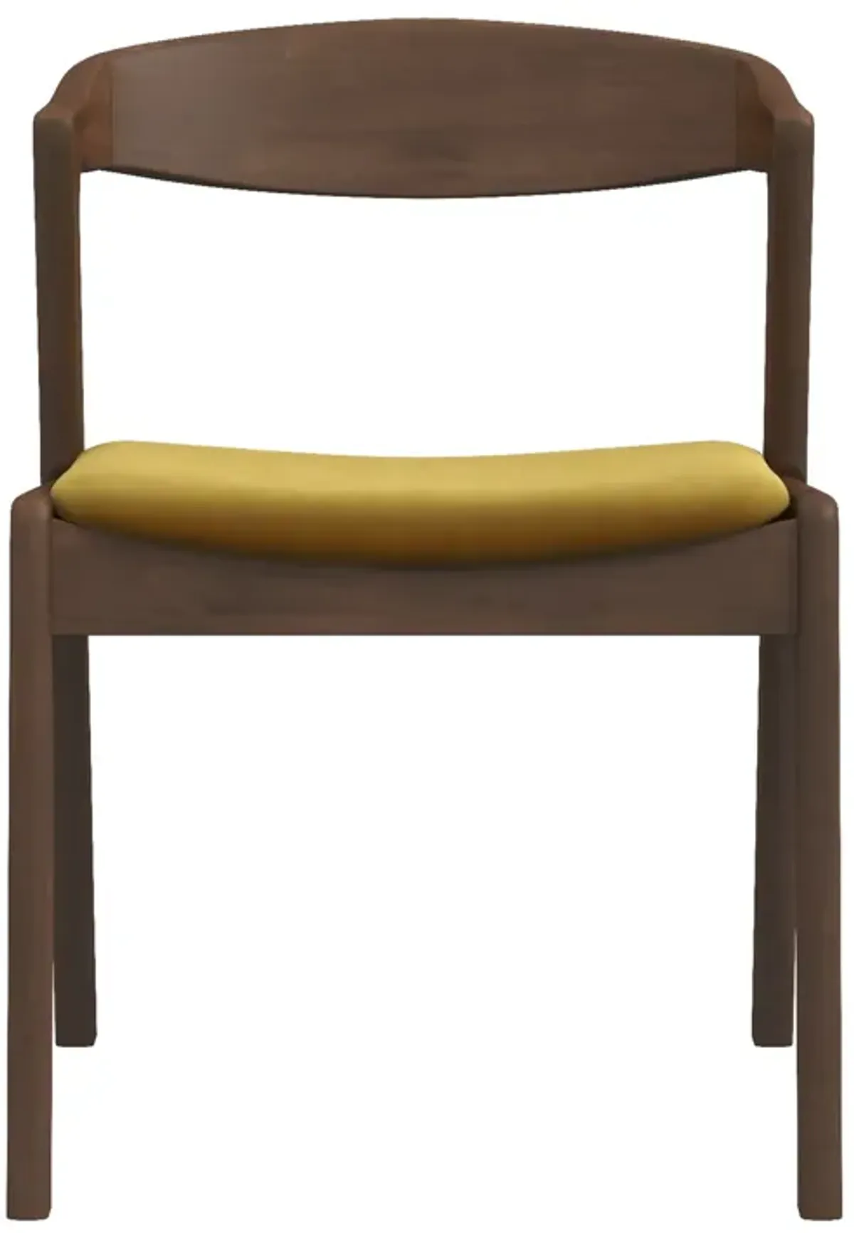 Reggie Dark Yellow Velvet Dining Chair - Set of 2
