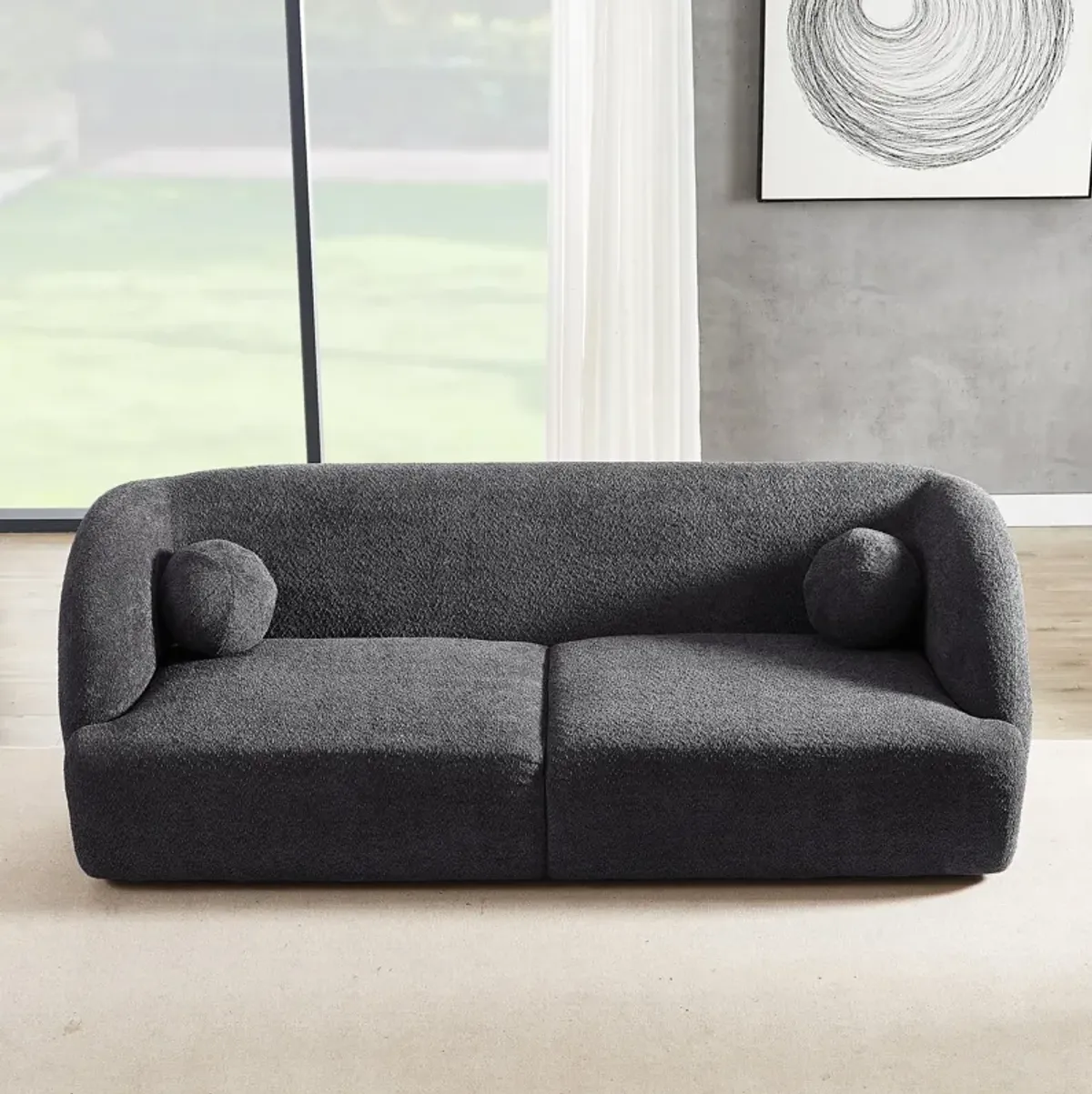 Quinn Sofa - Grey Boucle