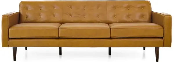 Broxton Tan Leather Sofa