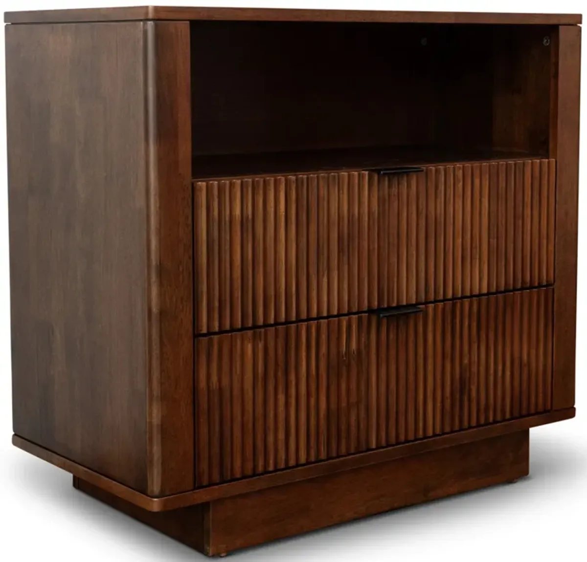 Webster 2 Drawers Nightstand Walnut