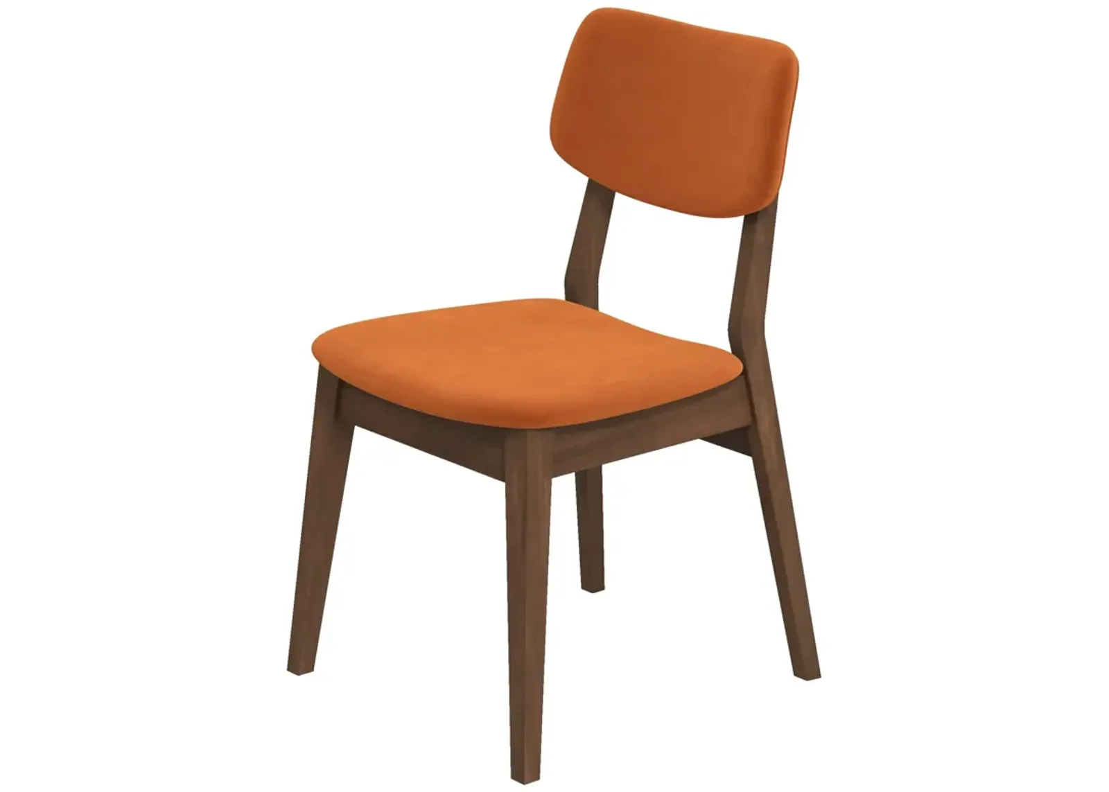 Abbott Burnt Orange Velvet Dining Chair Set of 2