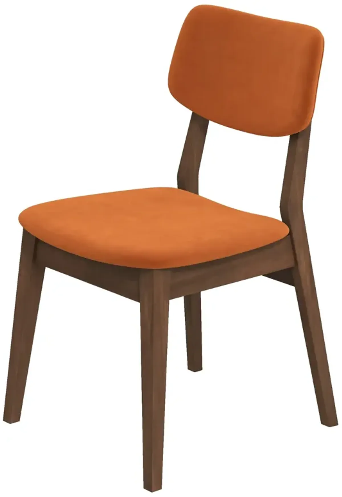 Abbott Burnt Orange Velvet Dining Chair Set of 2