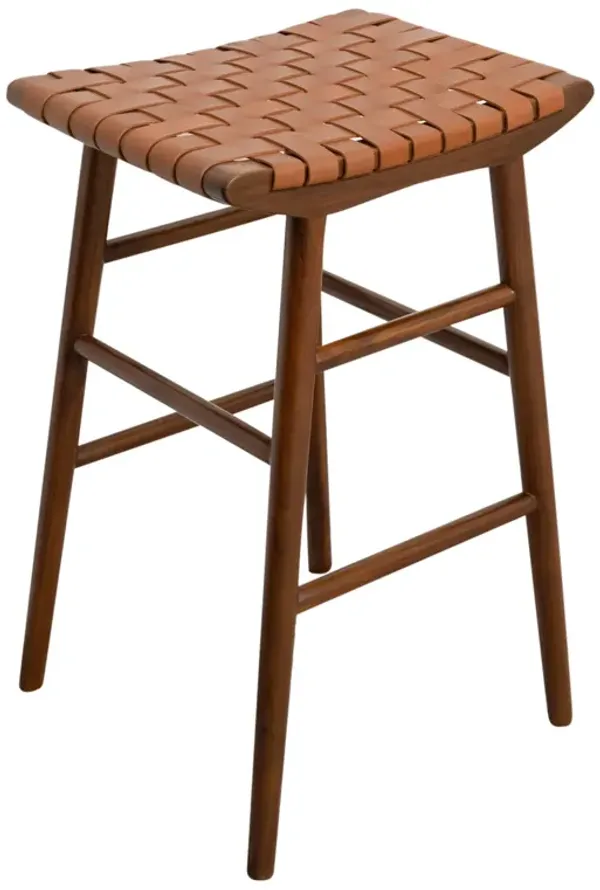 Janet Tan Leather Bar Stool