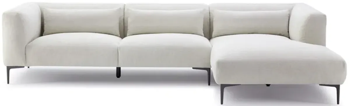 Savoy L-Shaped Right Sectional Sofa - Beige