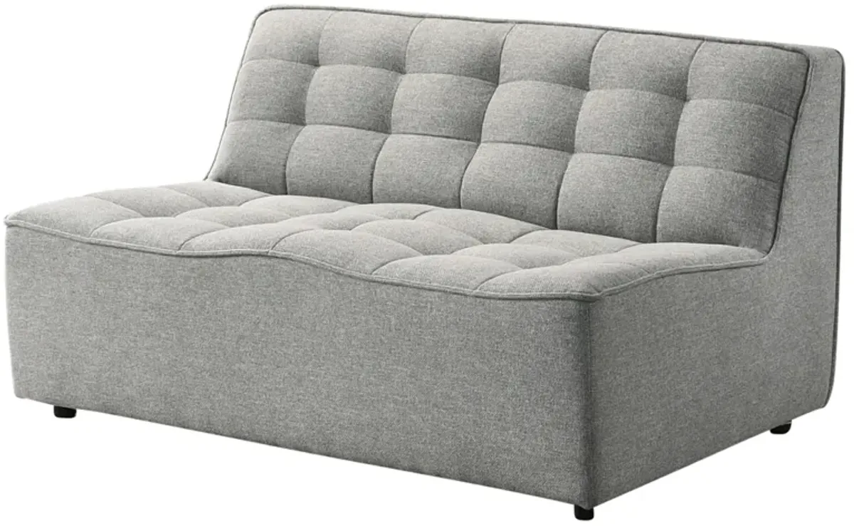 Linden Light Gray Linen Modular Corner Sofa