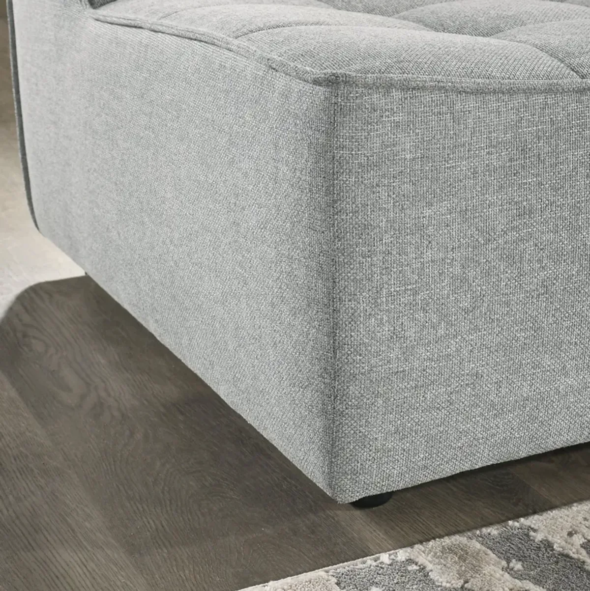 Linden Light Gray Linen Modular Corner Sofa