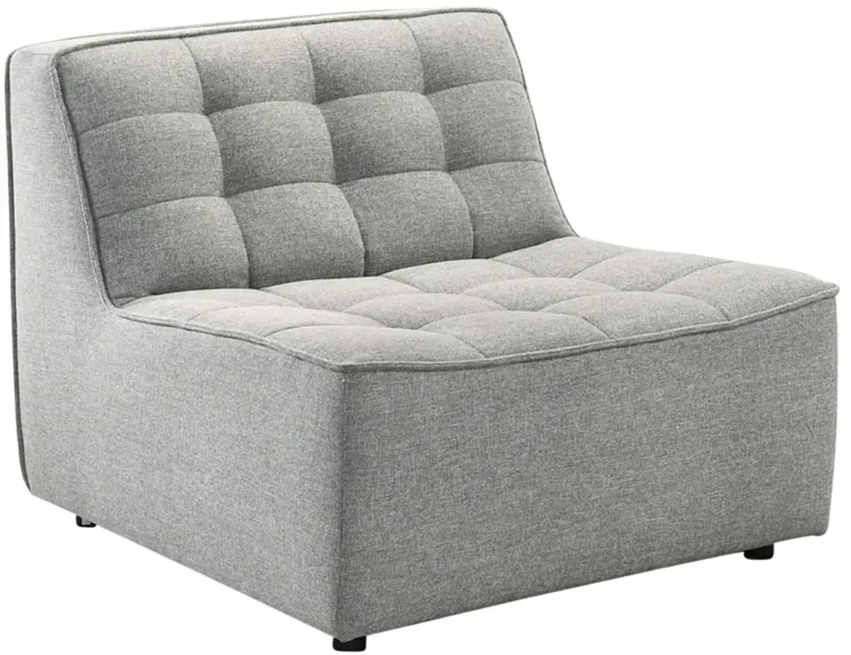 Linden Light Gray Linen Modular Corner Sofa