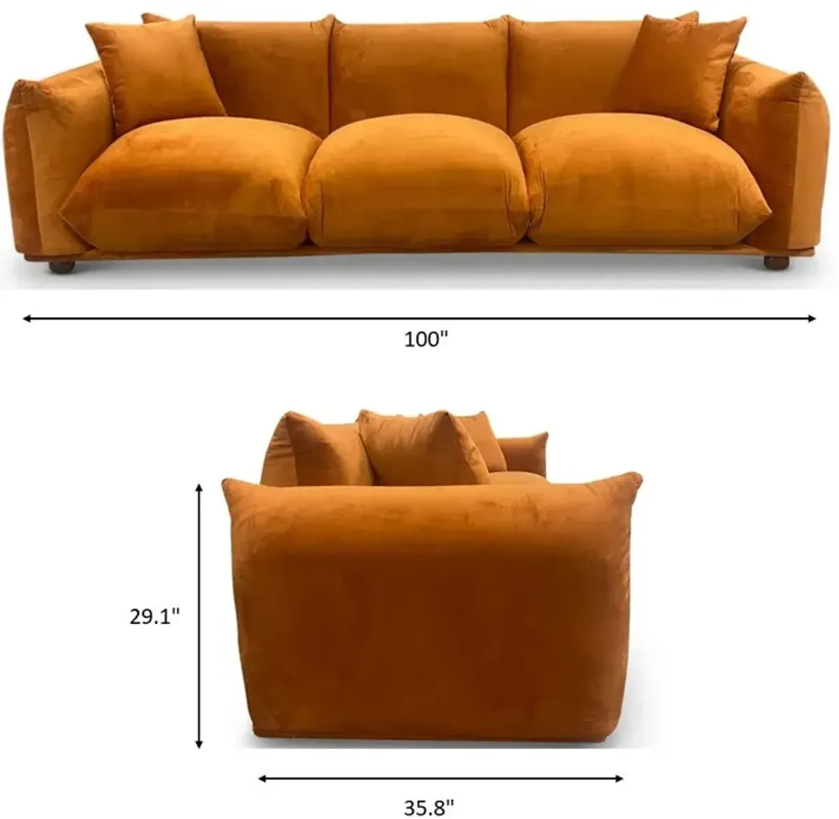 Archer Mocha Boucle Sofa