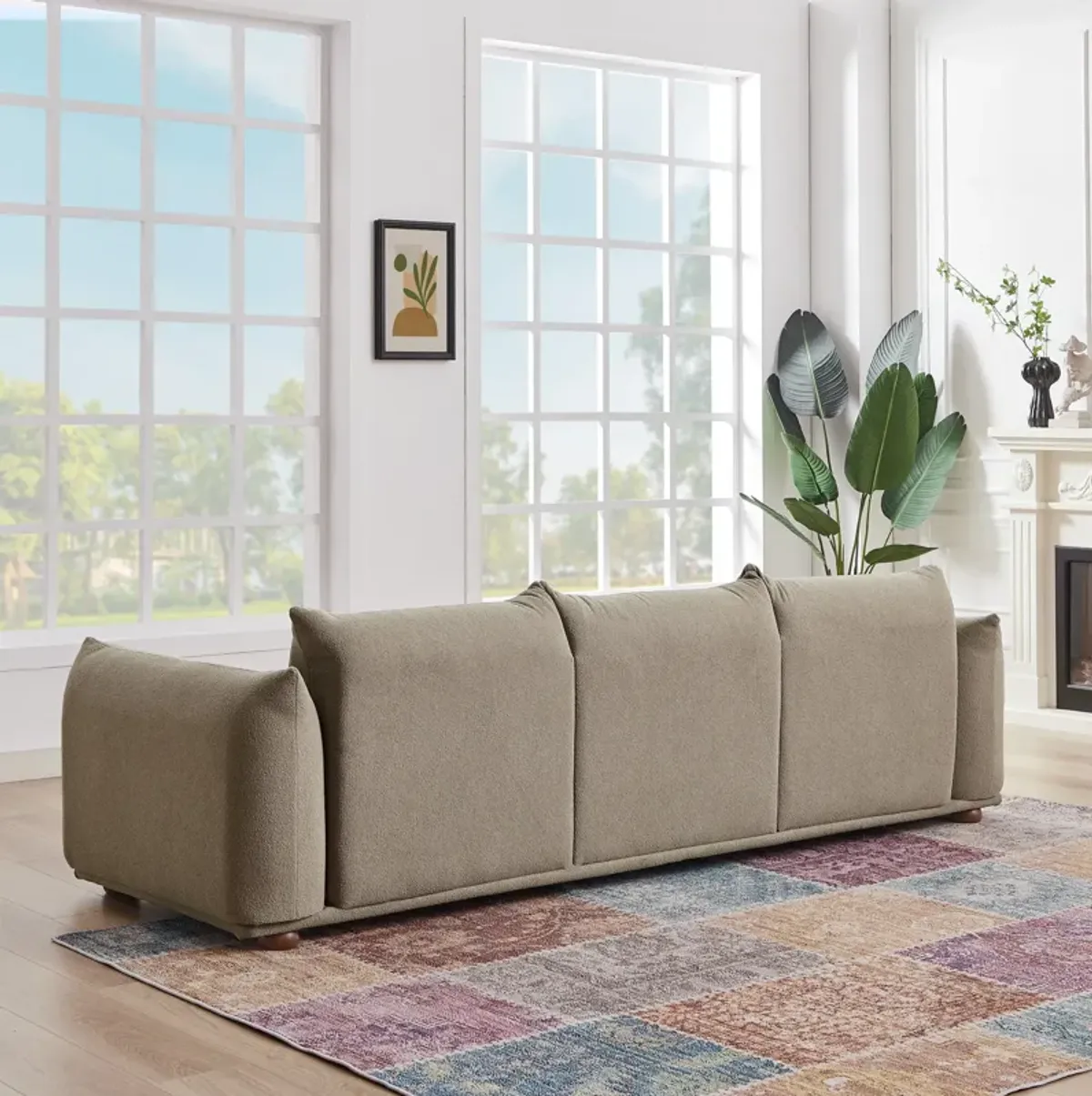 Archer Mocha Boucle Sofa