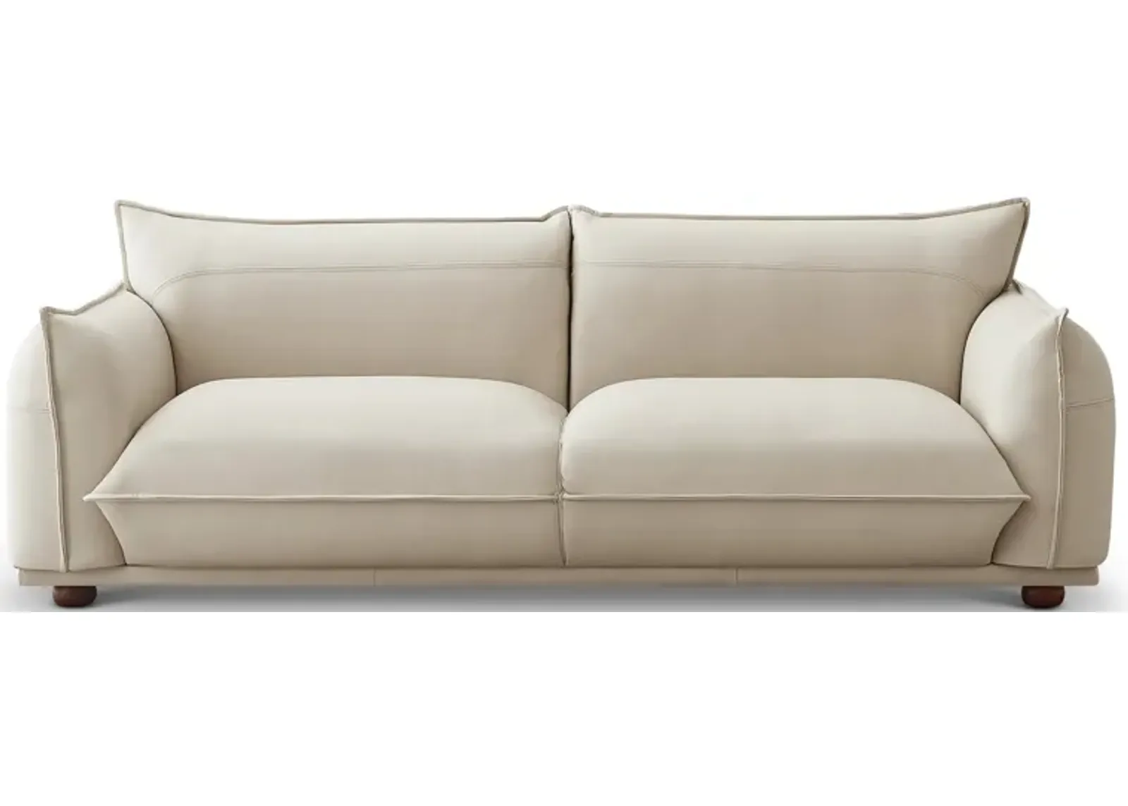 Mansfield Cream Leather Sofa